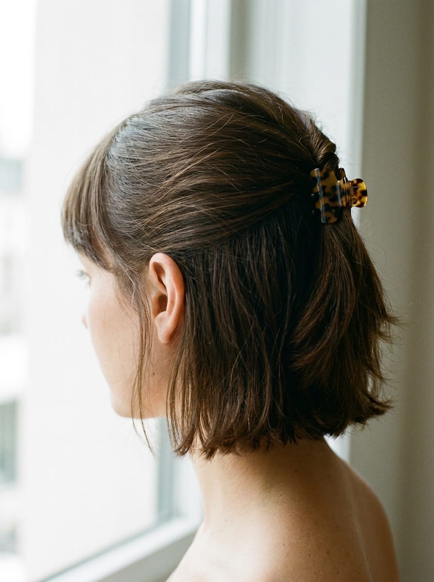 Claw Clip Frisur für kurze Haare - Claw Clip Frisur